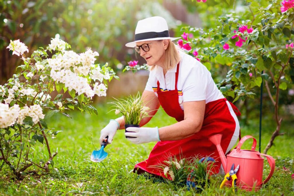 fare giardinaggio